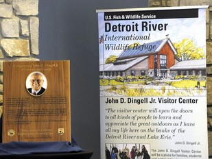 Detroit River International Wildlife Refuge visitor center to be named for former US Representative John D. Dingell, Jr.